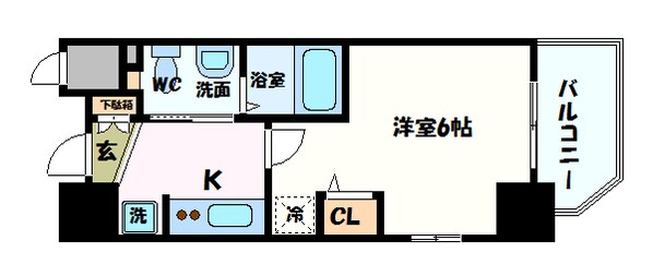 クリスタルグランツ大阪センターst.の物件間取画像